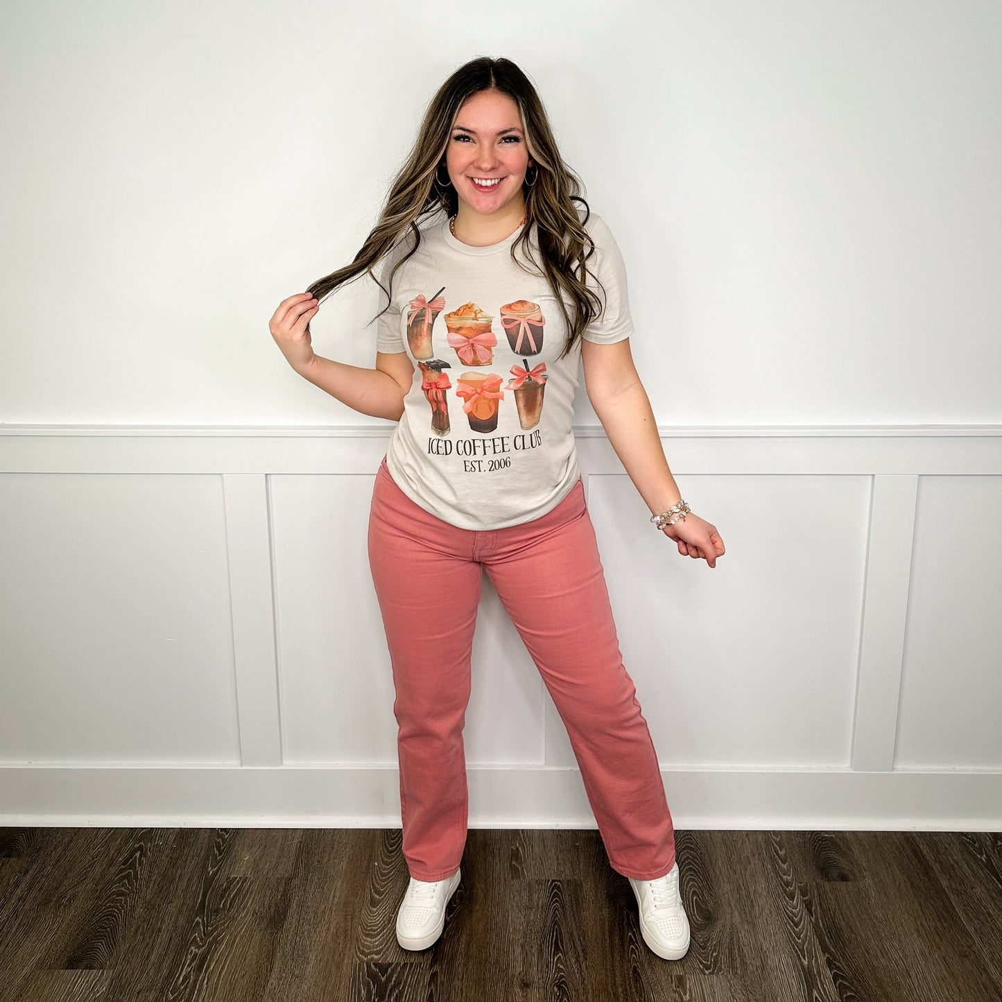 KanCan Harper High-Rise 90s Straight Leg Pink Jeans