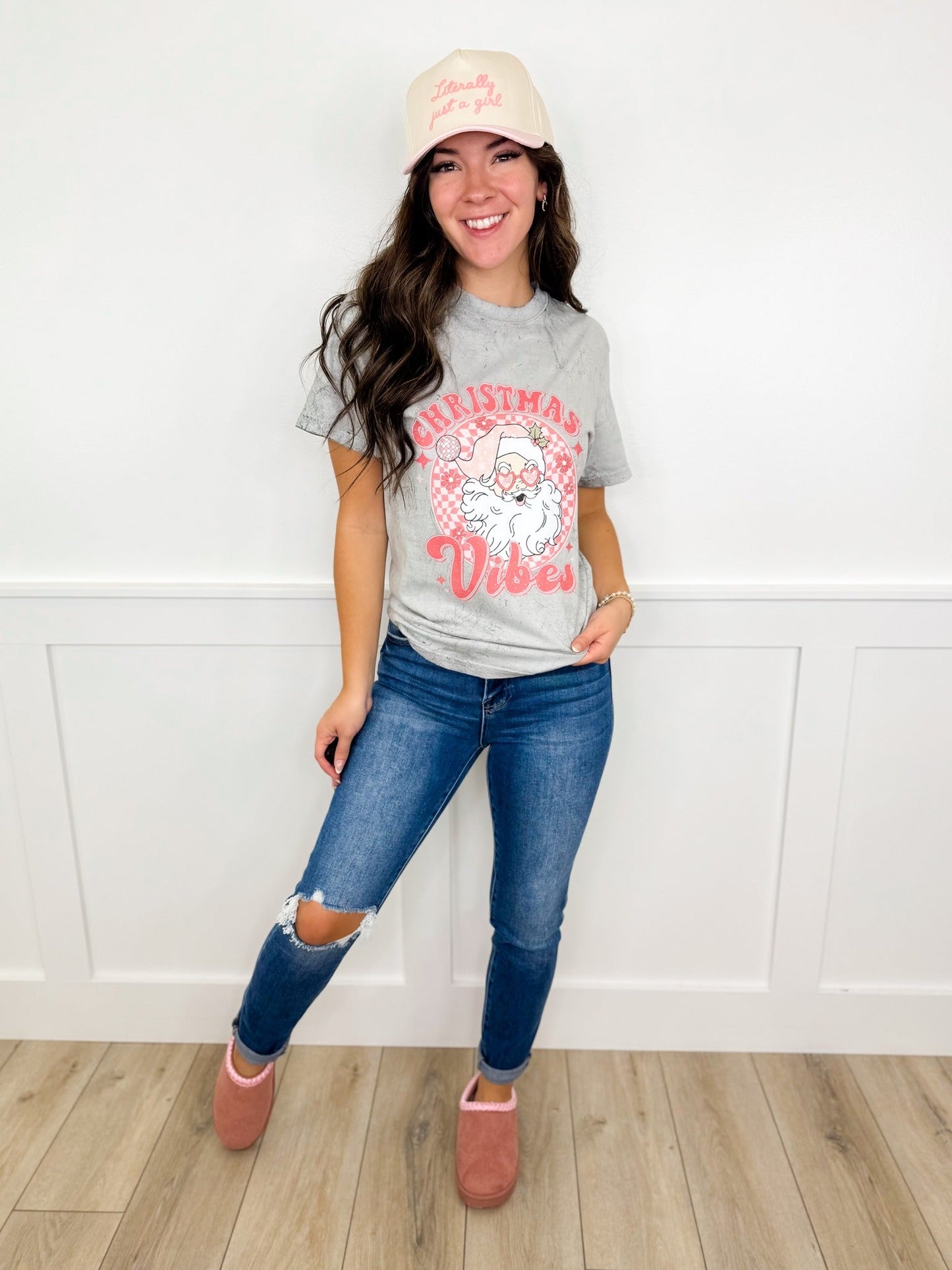 Jean skinny taille haute délavé foncé Risen Molly