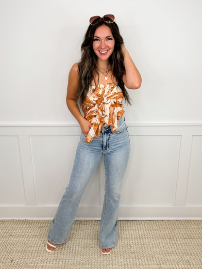 Judy Blue Miranda Tummy Control High-Rise Slim Bootcut Light Wash Jeans