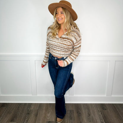 Judy Blue Ayla High-Rise Flare Dark Wash Jeans