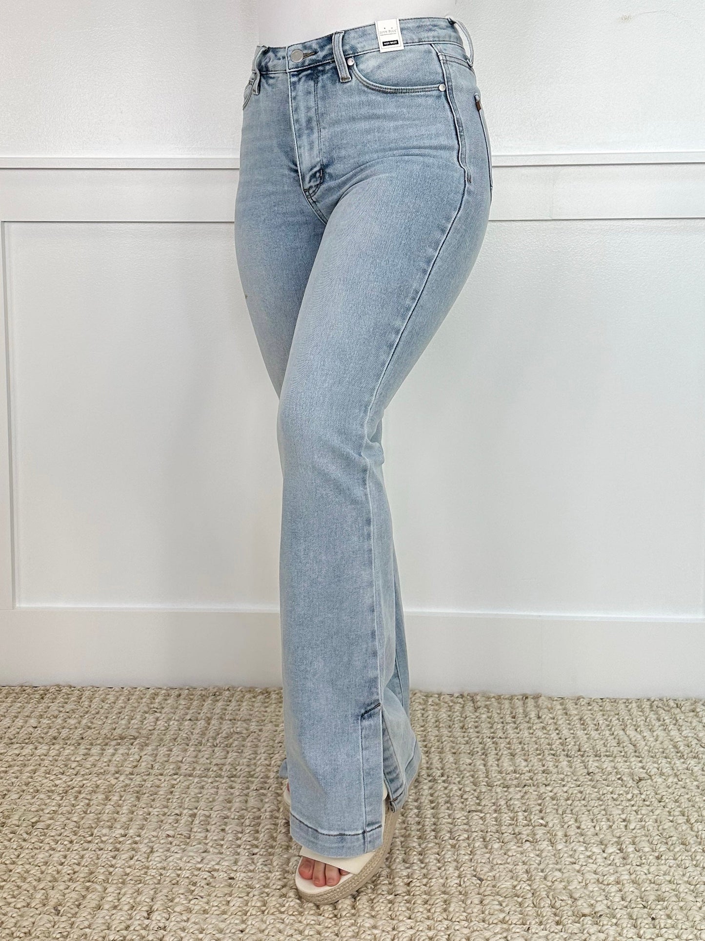 Judy Blue Miranda Tummy Control High-Rise Slim Bootcut Light Wash Jeans