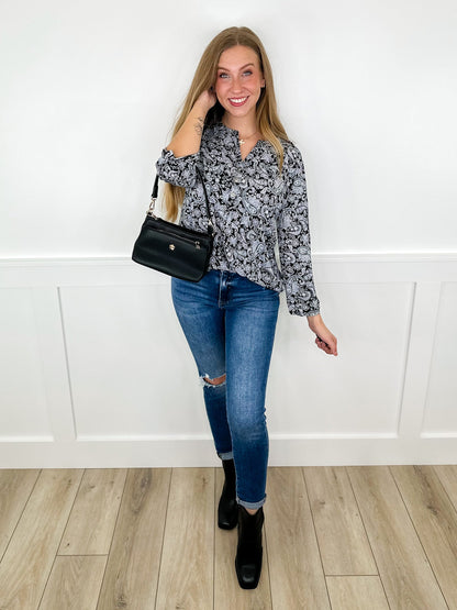 Jean skinny taille haute délavé foncé Risen Molly