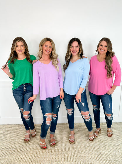 Judy Blue Emerson Distressed High-Rise Button Fly Skinny Dark Wash Jeans