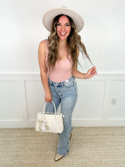 Judy Blue Miranda Tummy Control High-Rise Slim Bootcut Light Wash Jeans
