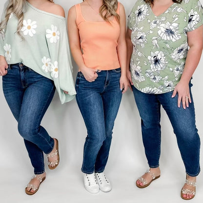 Judy Blue Lindsey "Butt Lifting" High-Rise Slim Straight Leg Jeans
