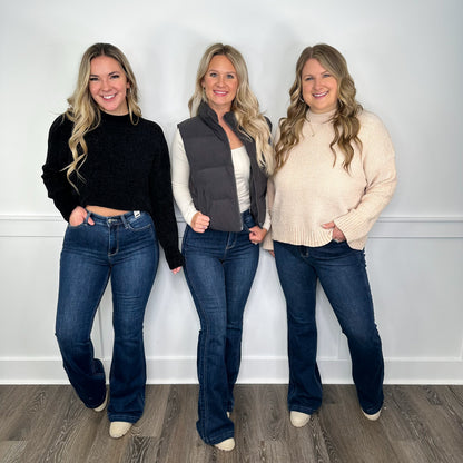 Judy Blue Ayla High-Rise Flare Dark Wash Jeans