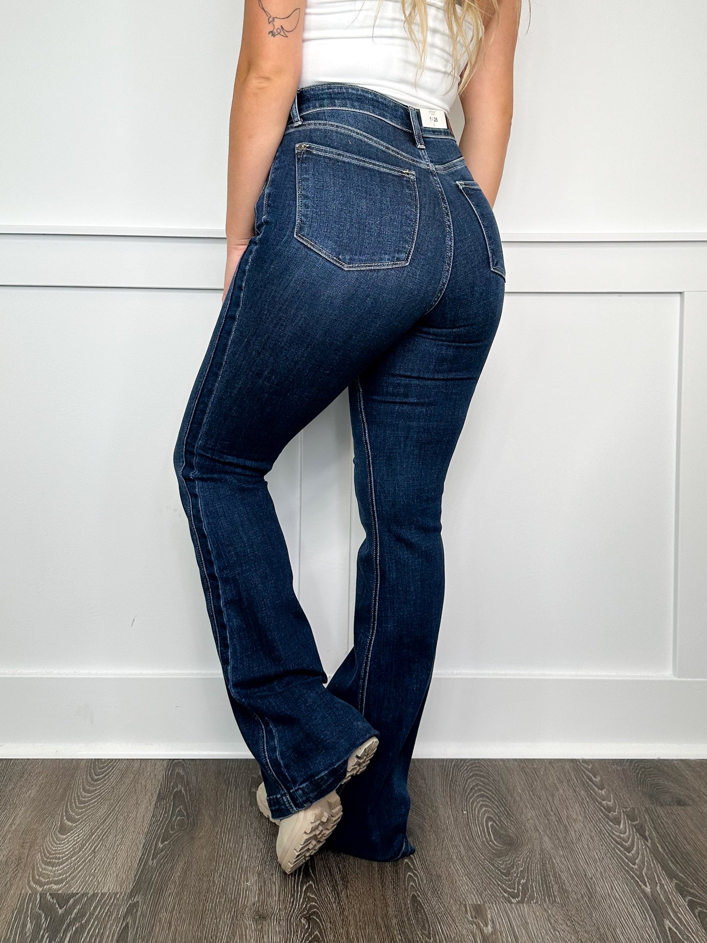 Judy Blue Ayla High-Rise Flare Dark Wash Jeans