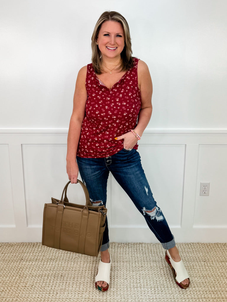 Judy Blue Emerson Distressed High-Rise Button Fly Skinny Dark Wash Jeans