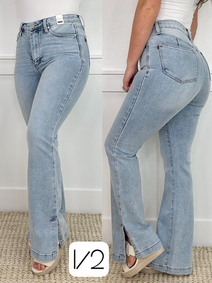 Judy Blue Miranda Tummy Control High-Rise Slim Bootcut Light Wash Jeans