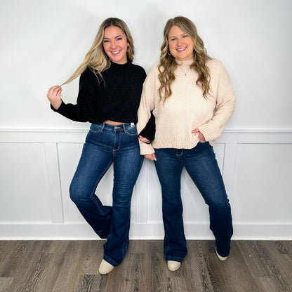 Judy Blue Ayla High-Rise Flare Dark Wash Jeans