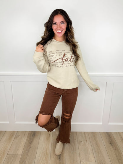 Jean Capri taille haute droit et délavé Risen Sabrina Espresso