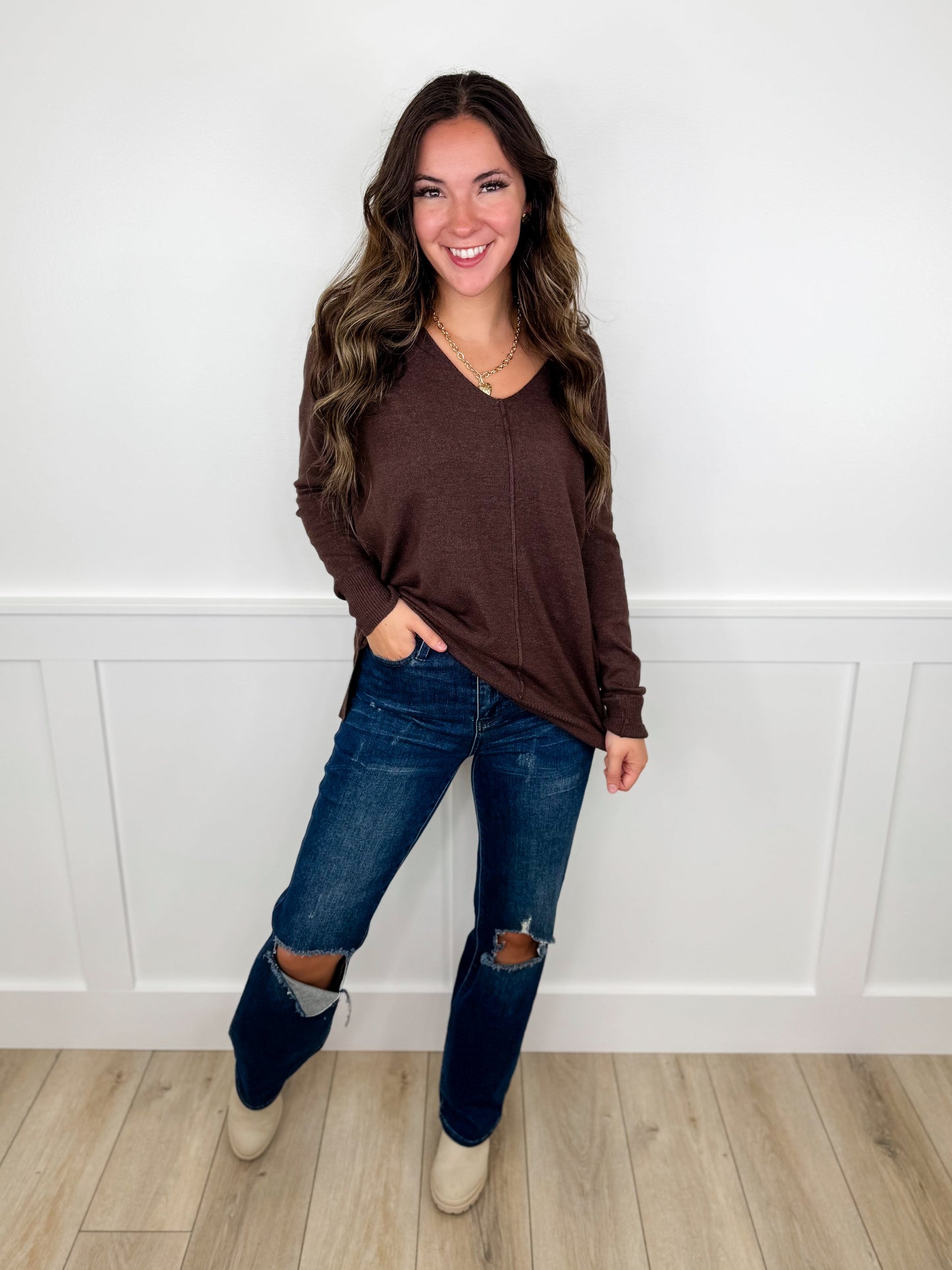 Judy Blue Janelle High-Rise Dad Jeans - Dark Wash (Distressed)