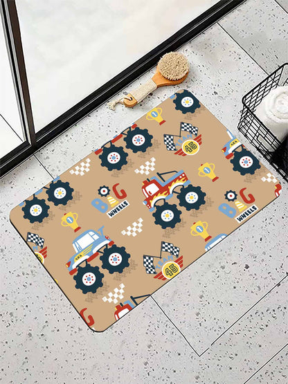 Tapis de salle de bain antidérapant en terre de diatomées